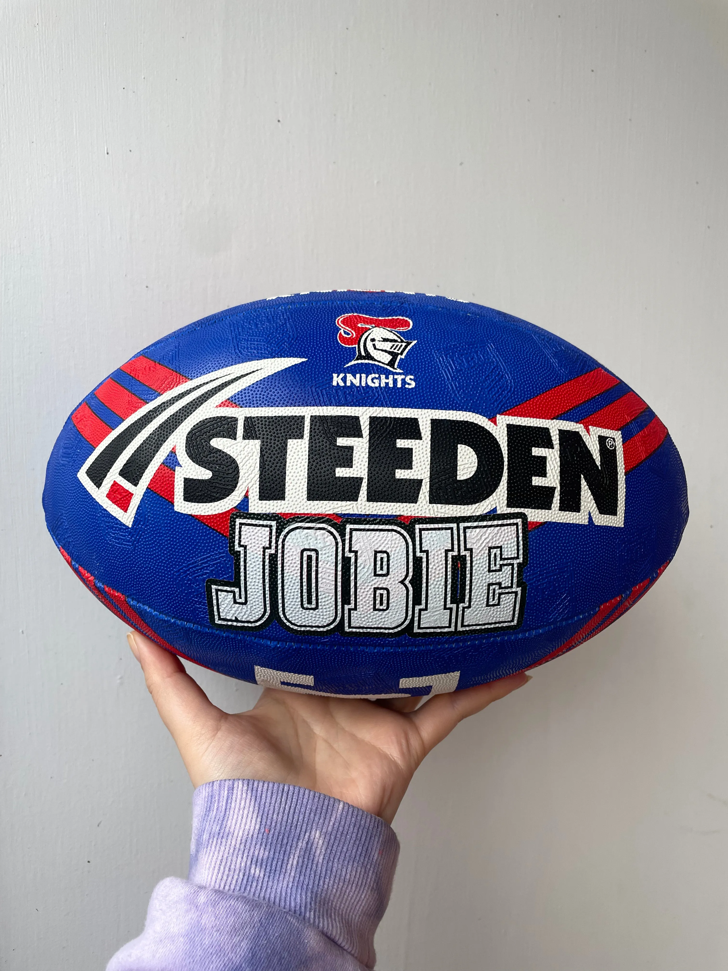 Personalised Newcastle Knights Official NRL Ball (size 5)