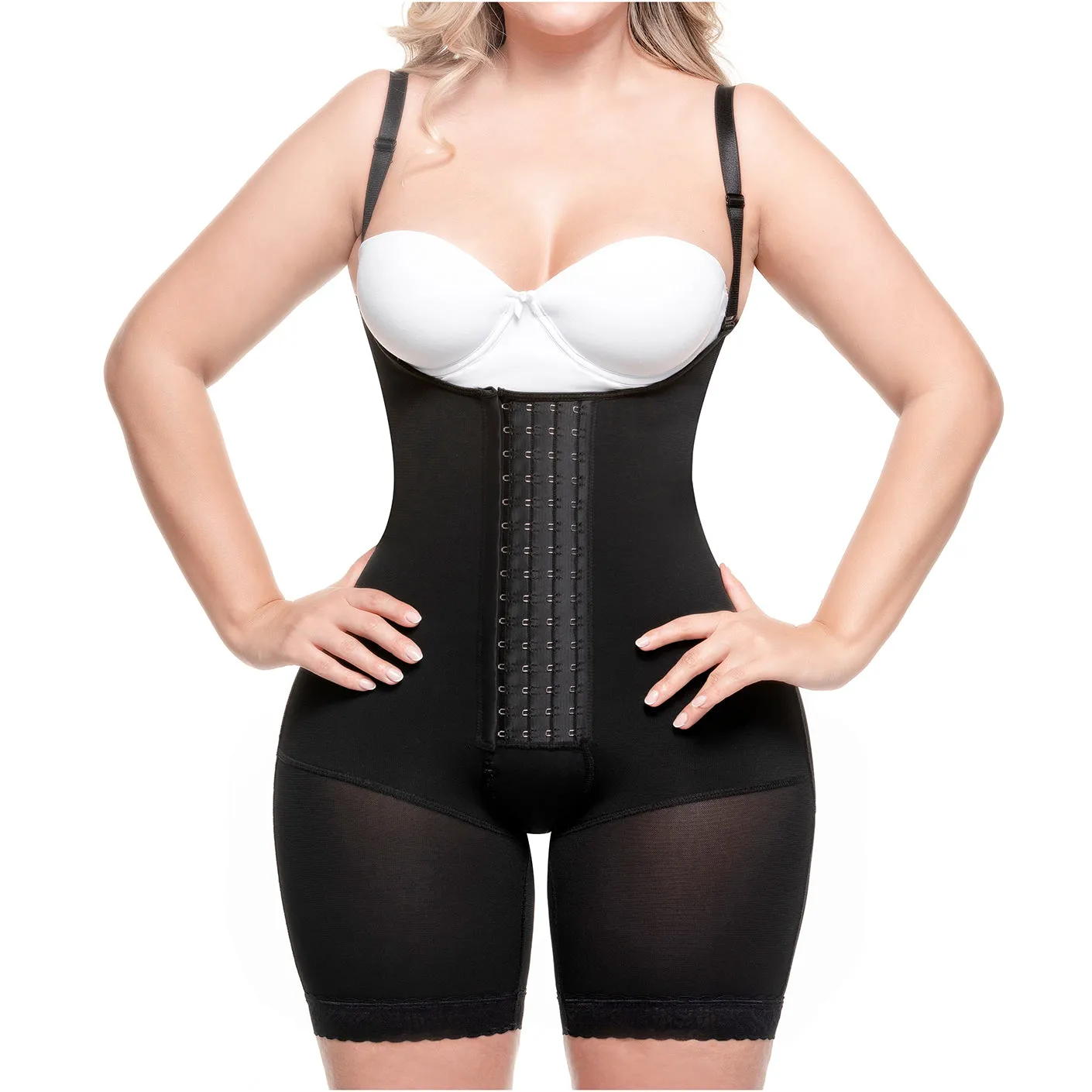 Post-Surgery BBL, Open-Bust, Mid-Back, High Compression Shapewear Fajas Sonryse 047BF