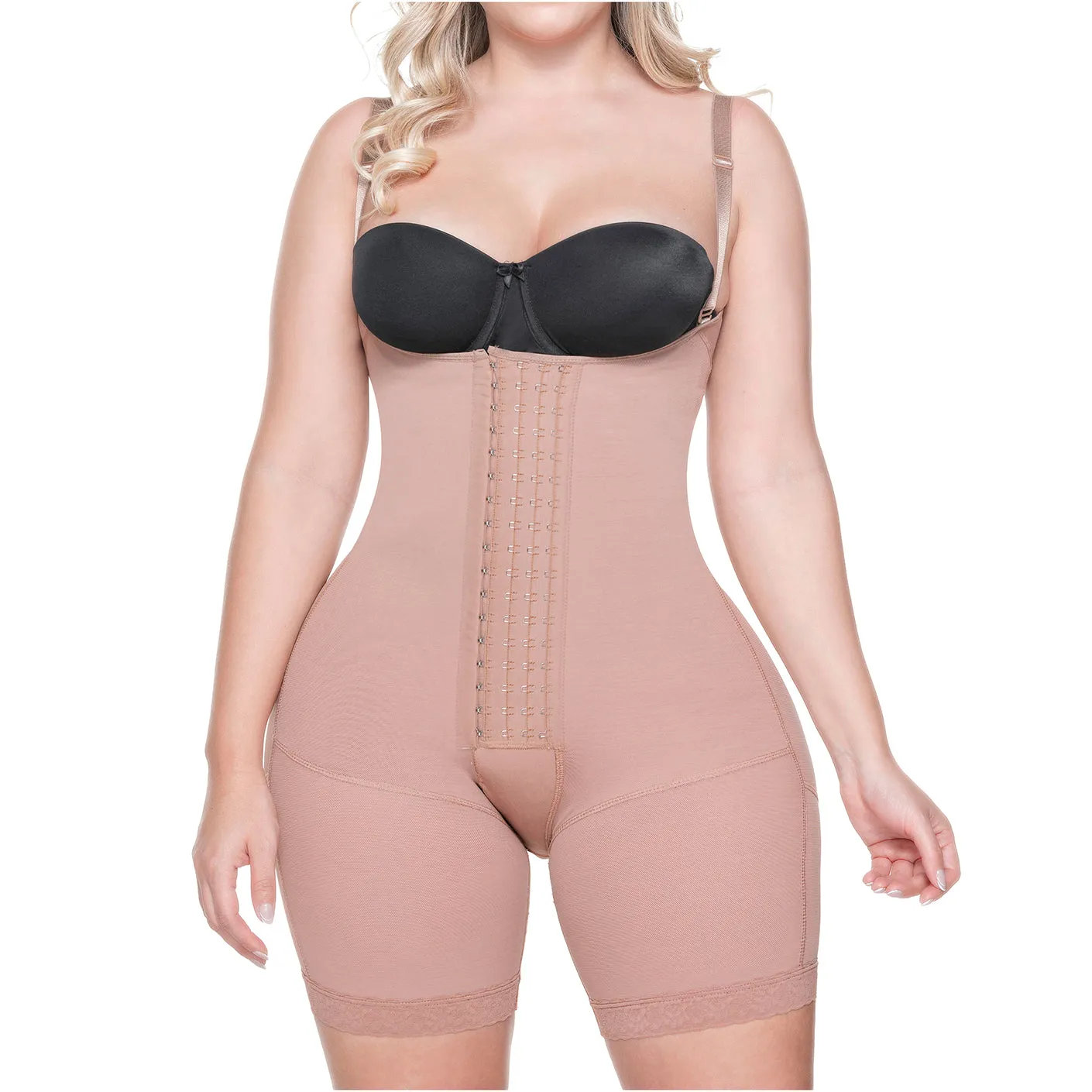 Post-Surgery BBL, Open-Bust, Mid-Back, High Compression Shapewear Fajas Sonryse 047BF