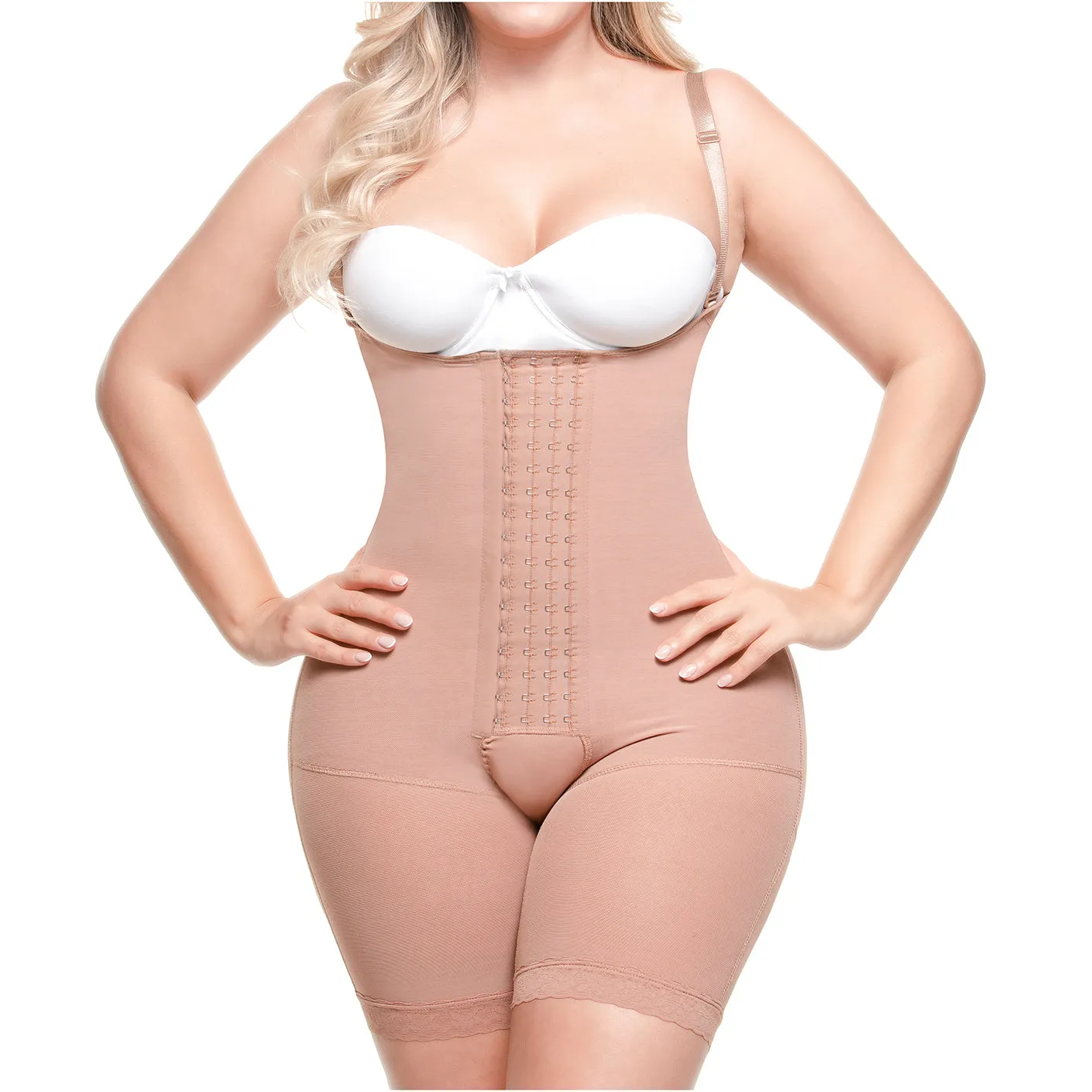 Post-Surgery BBL, Open-Bust, Mid-Back, High Compression Shapewear Fajas Sonryse 047BF