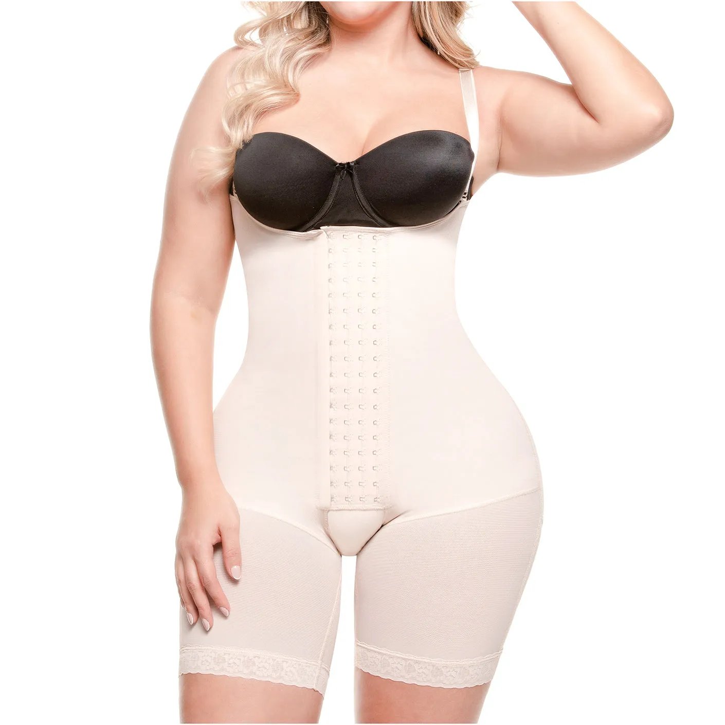 Post-Surgery BBL, Open-Bust, Mid-Back, High Compression Shapewear Fajas Sonryse 047BF