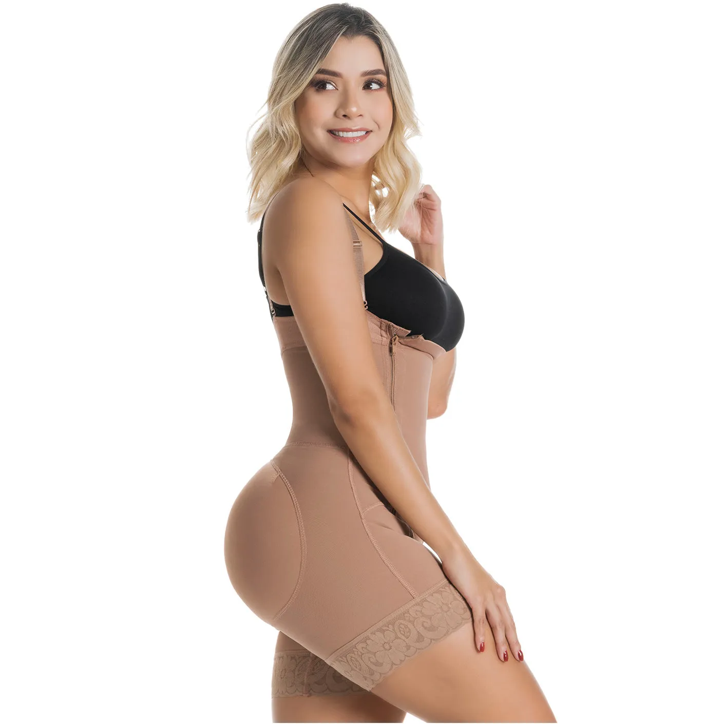 Postpartum C-Section, Open Bust, Mid-Back, High Compression Body Shaper Fajas Sonryse 050ZL