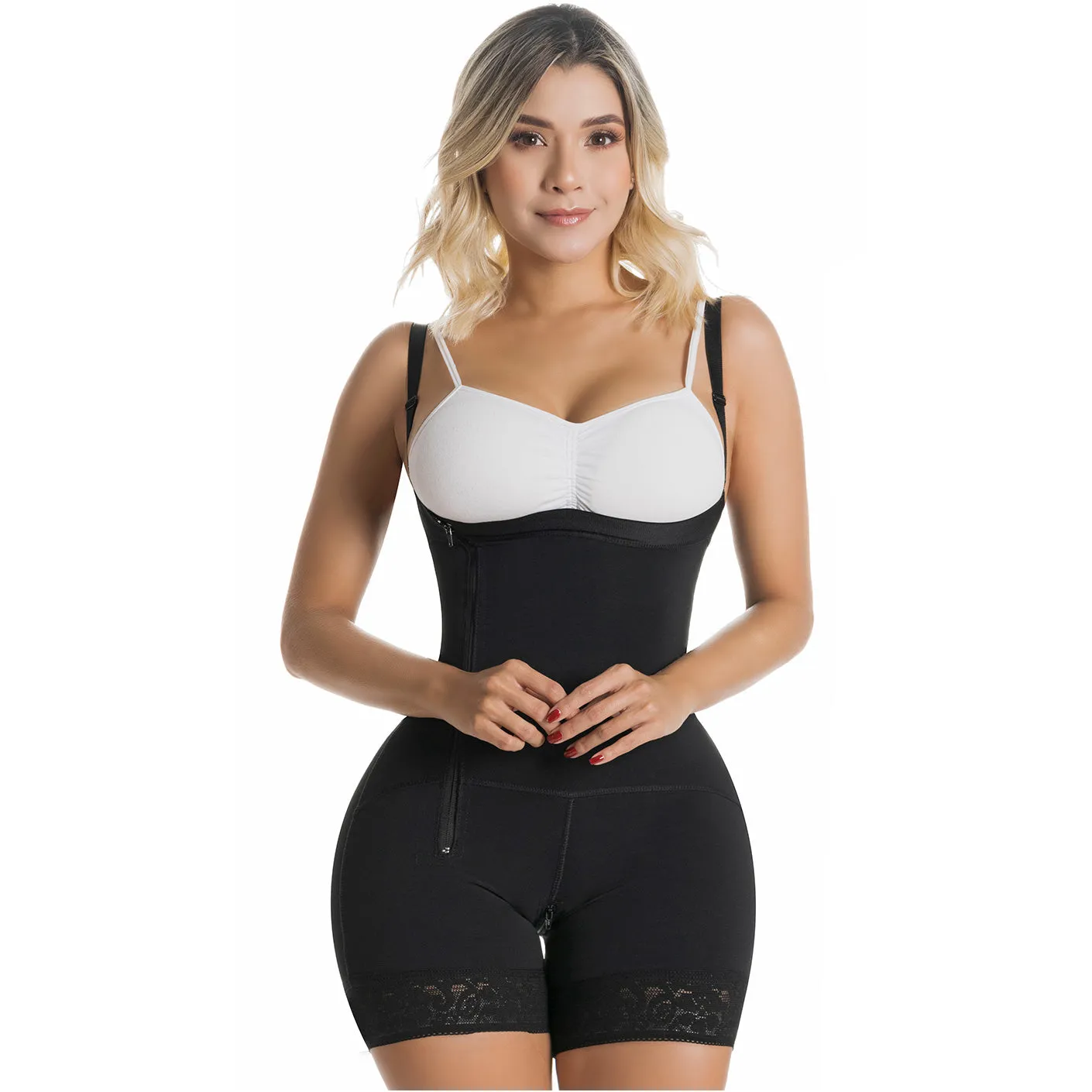 Postpartum C-Section, Open Bust, Mid-Back, High Compression Body Shaper Fajas Sonryse 050ZL