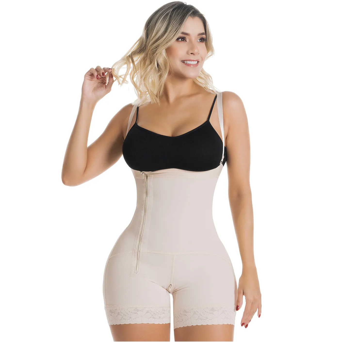 Postpartum C-Section, Open Bust, Mid-Back, High Compression Body Shaper Fajas Sonryse 050ZL