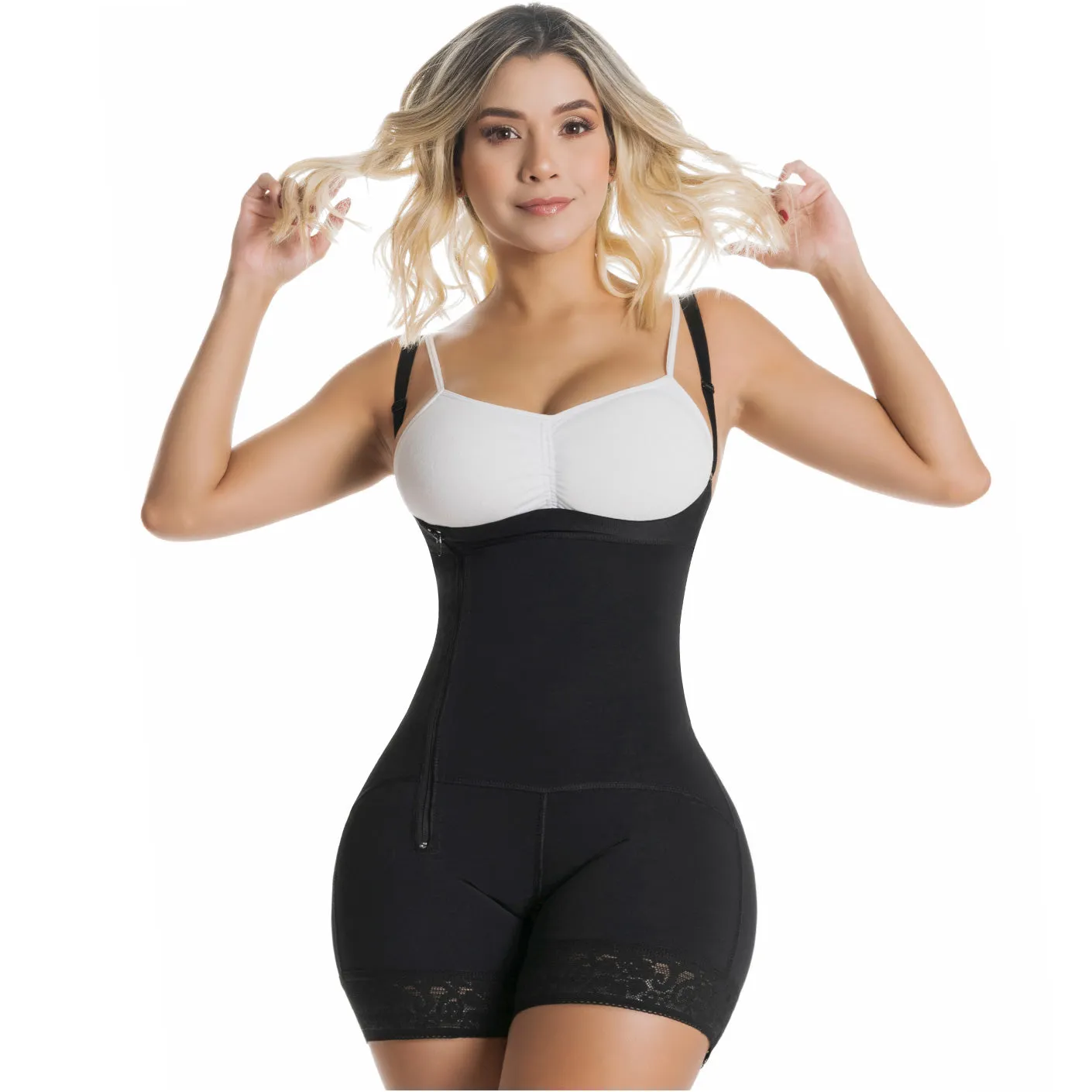 Postpartum C-Section, Open Bust, Mid-Back, High Compression Body Shaper Fajas Sonryse 050ZL