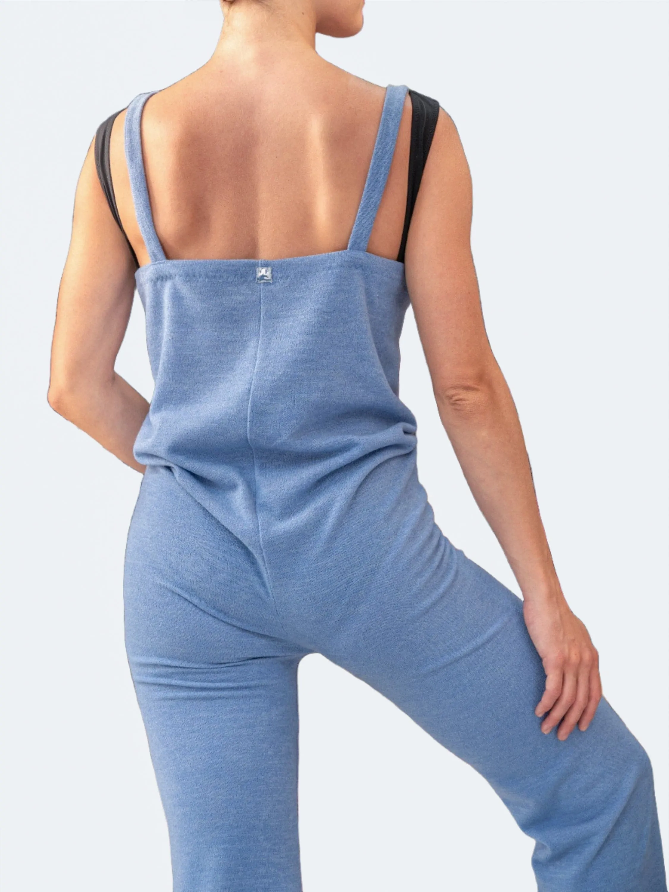 Powder Blue Warm-up Dance Overalls MP5055