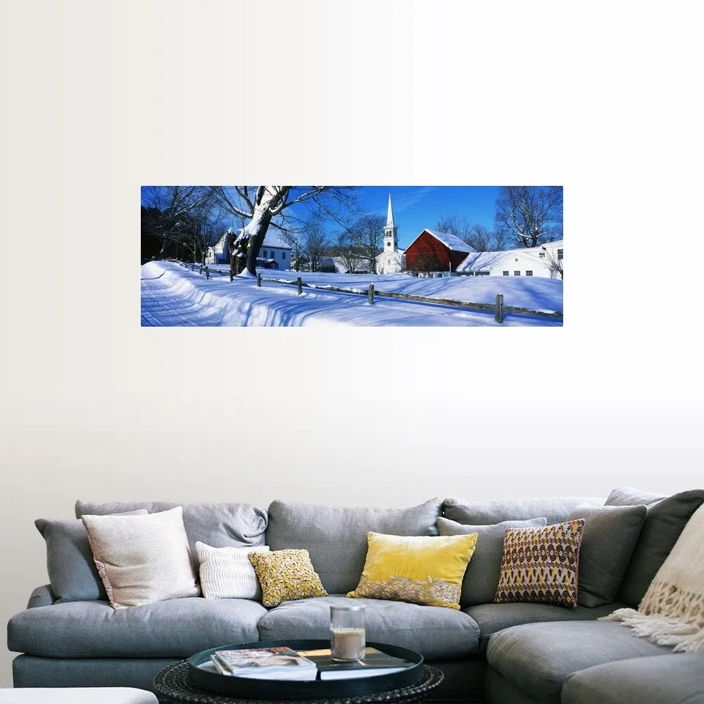 " Winter Peacham VT" Poster Print