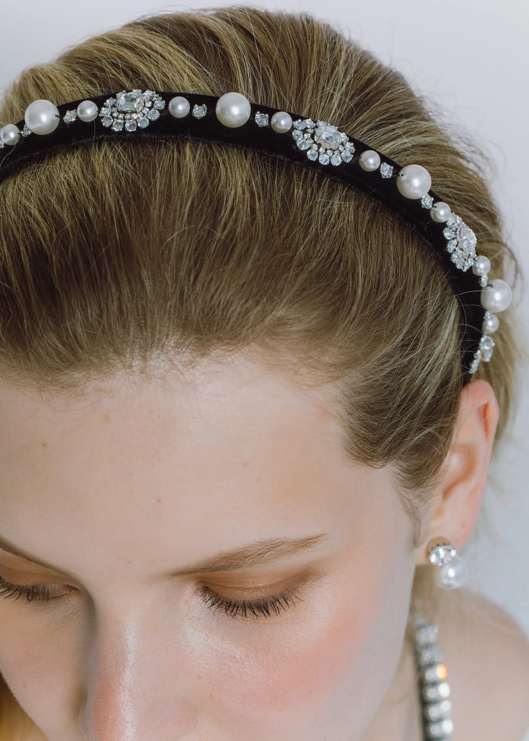 Renee Headband -- Crystal Pearl