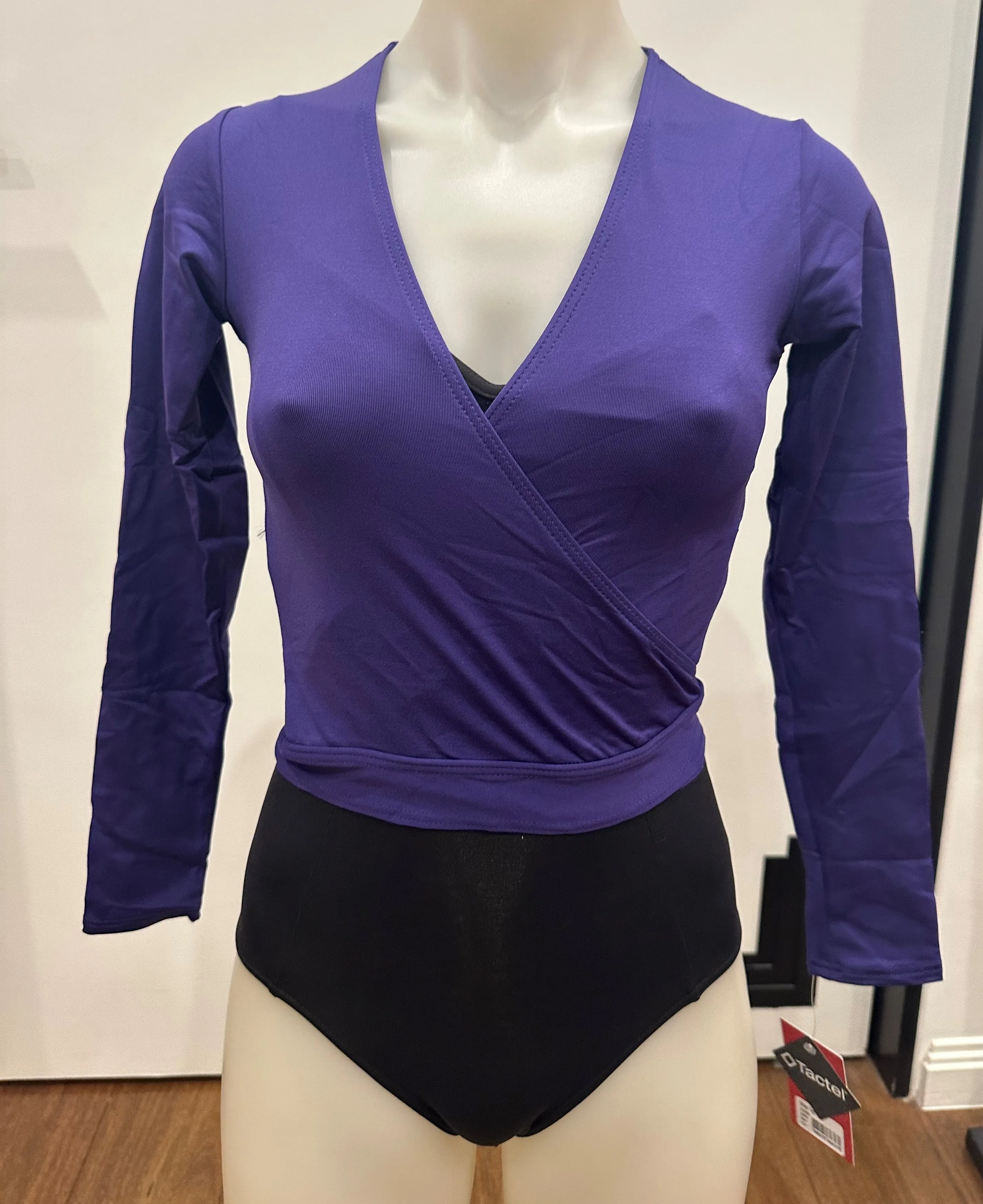 Studio Collection Wrap Top - Girls SE1045 Purple