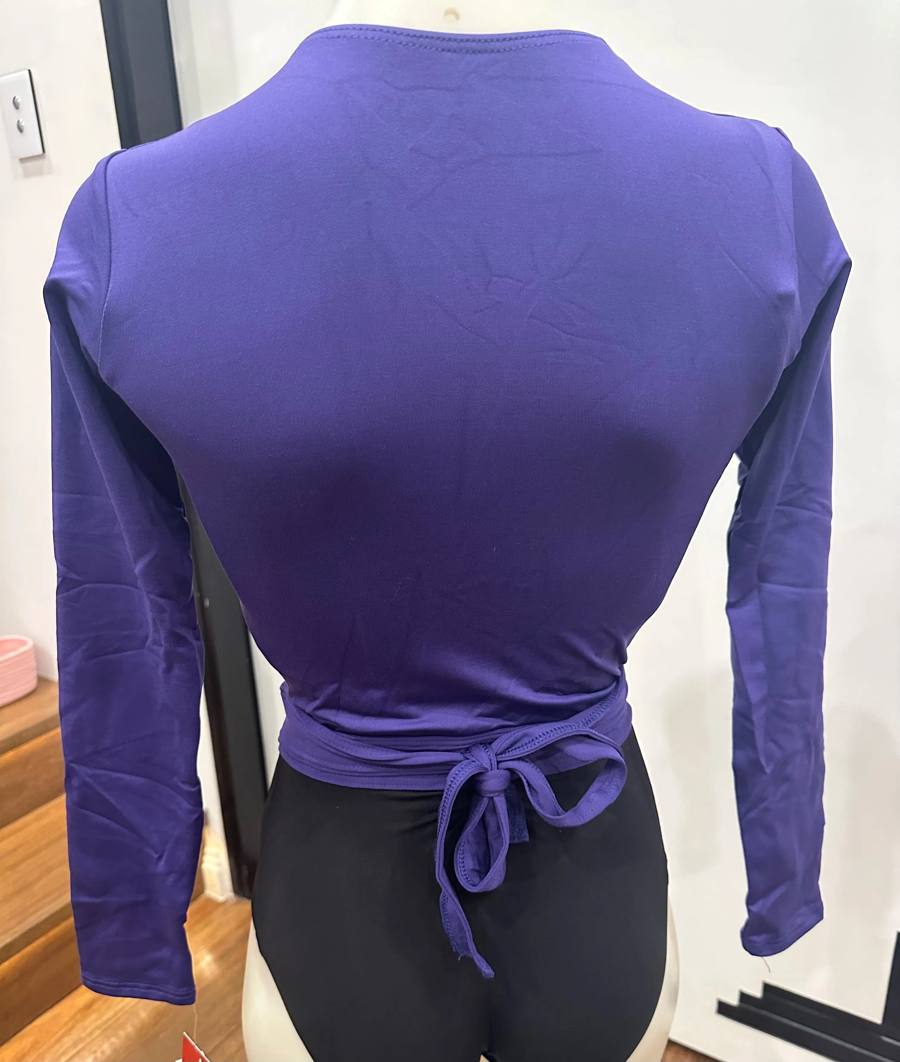 Studio Collection Wrap Top - Girls SE1045 Purple