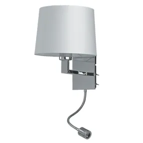 Superlux Bedside Wall light with flexi LED Task Light