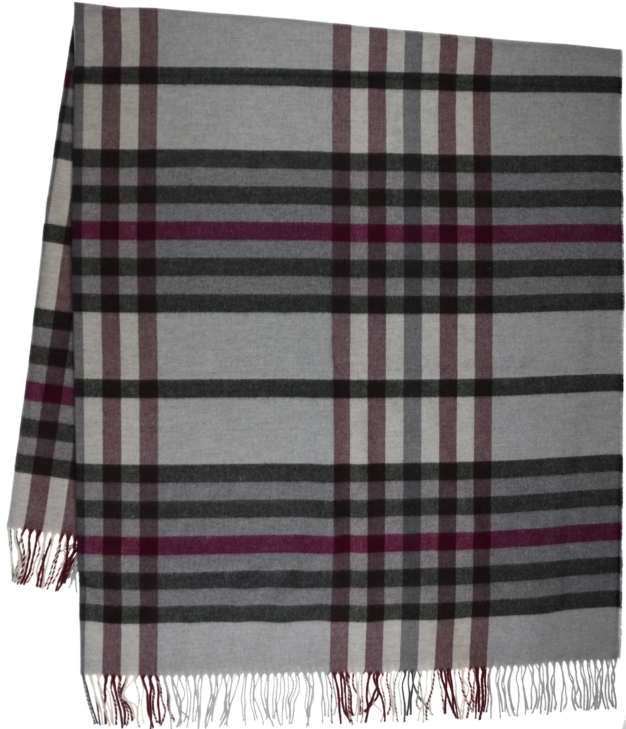 Sustainability Edition Modern Plaid Cashmink Throw