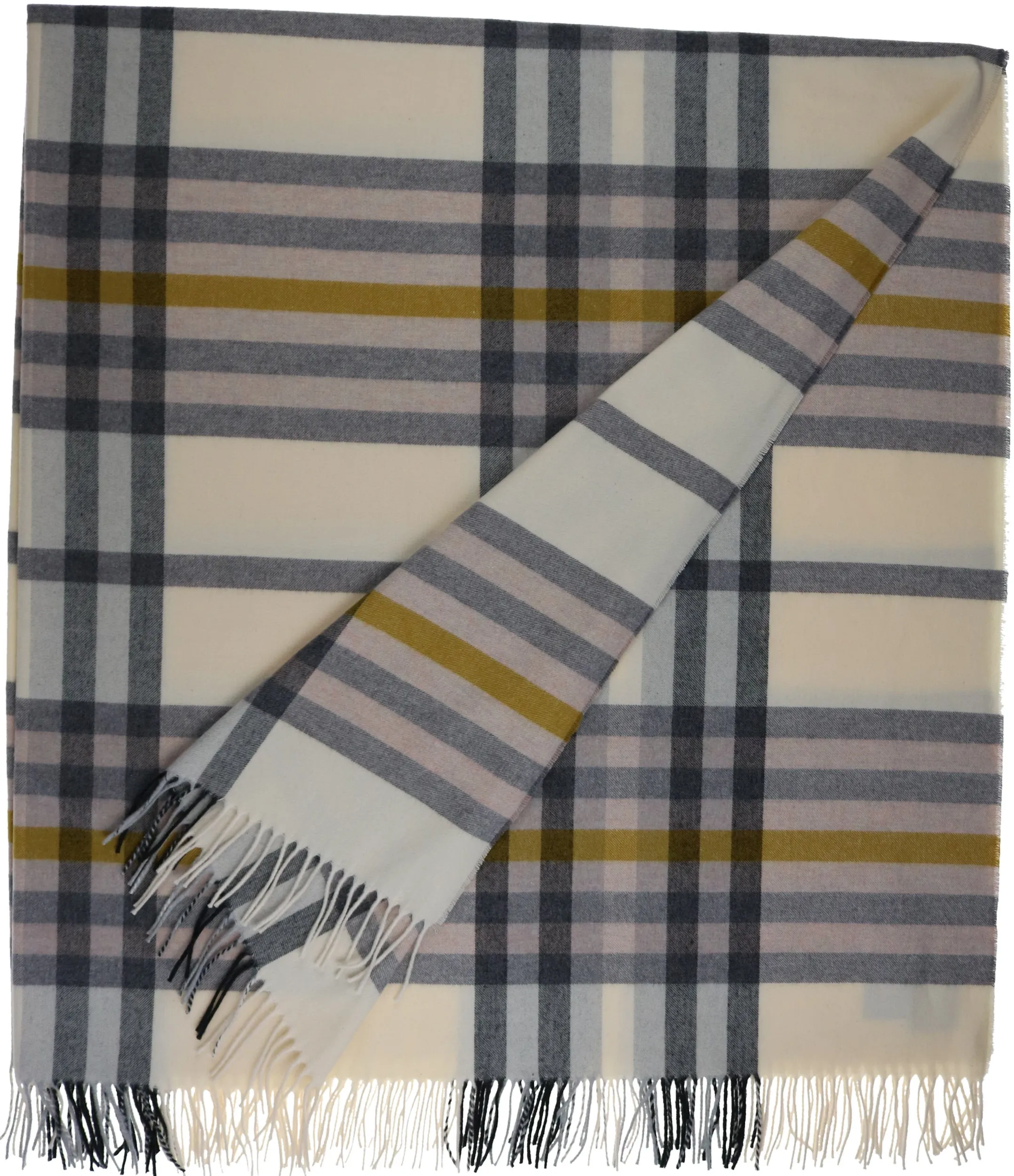 Sustainability Edition Modern Plaid Cashmink Throw