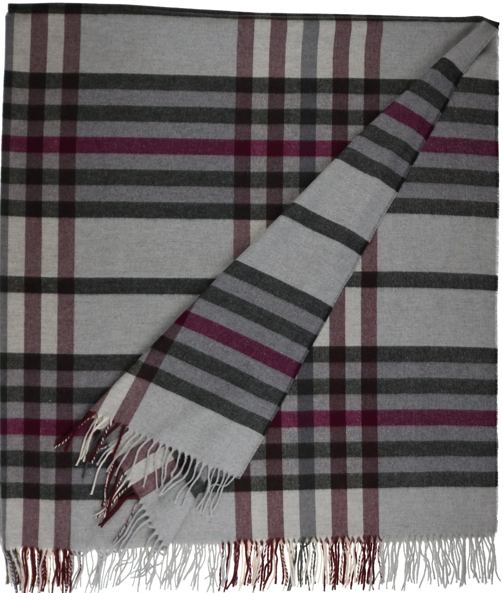 Sustainability Edition Modern Plaid Cashmink Throw