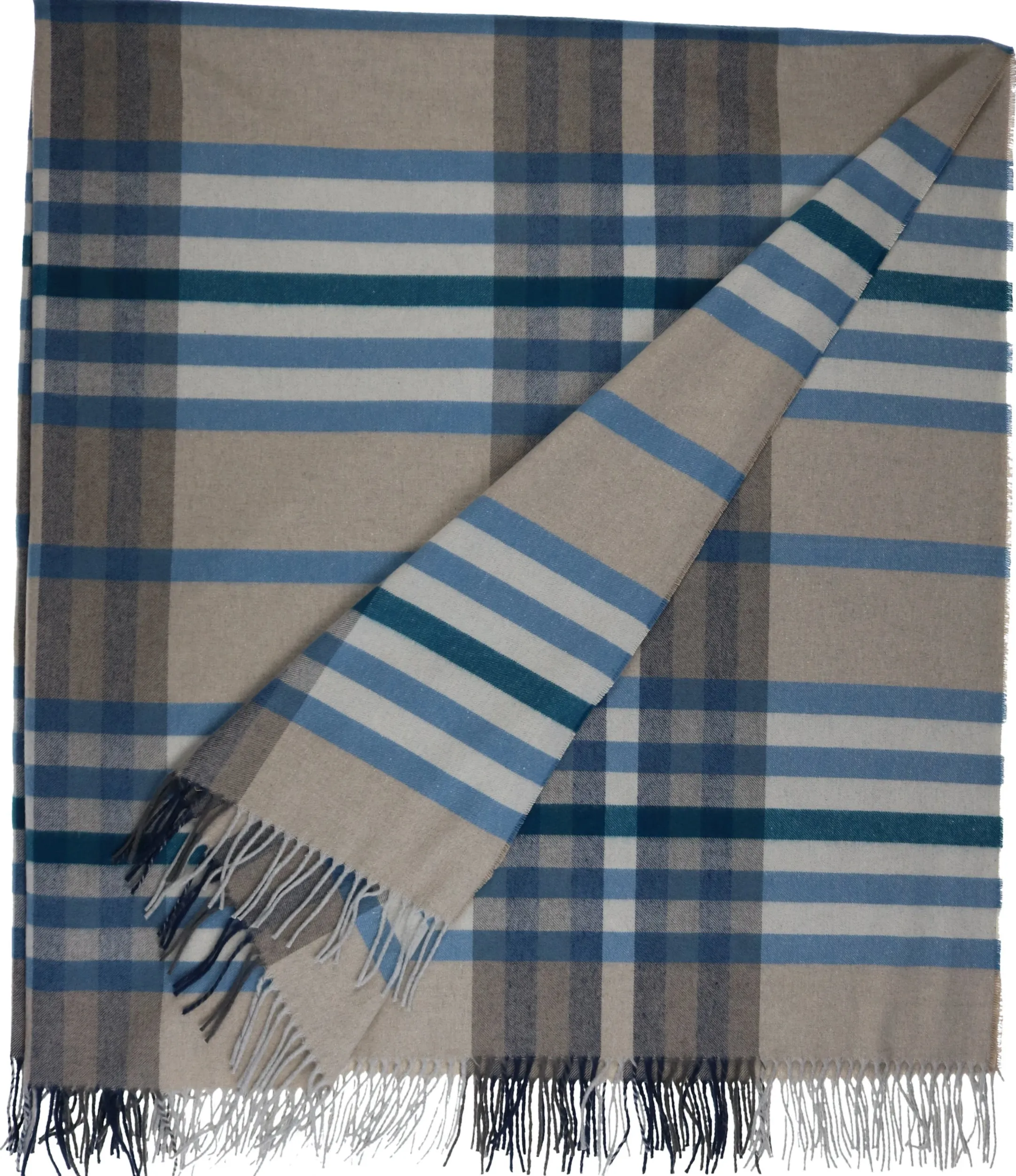 Sustainability Edition Modern Plaid Cashmink Throw