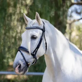 The Sterling Navy Leather Conical Snaffle