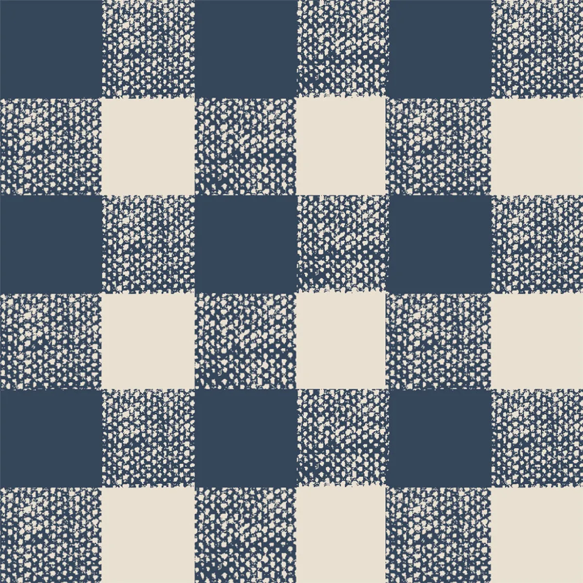 Titan Blue Gingham Wallpaper