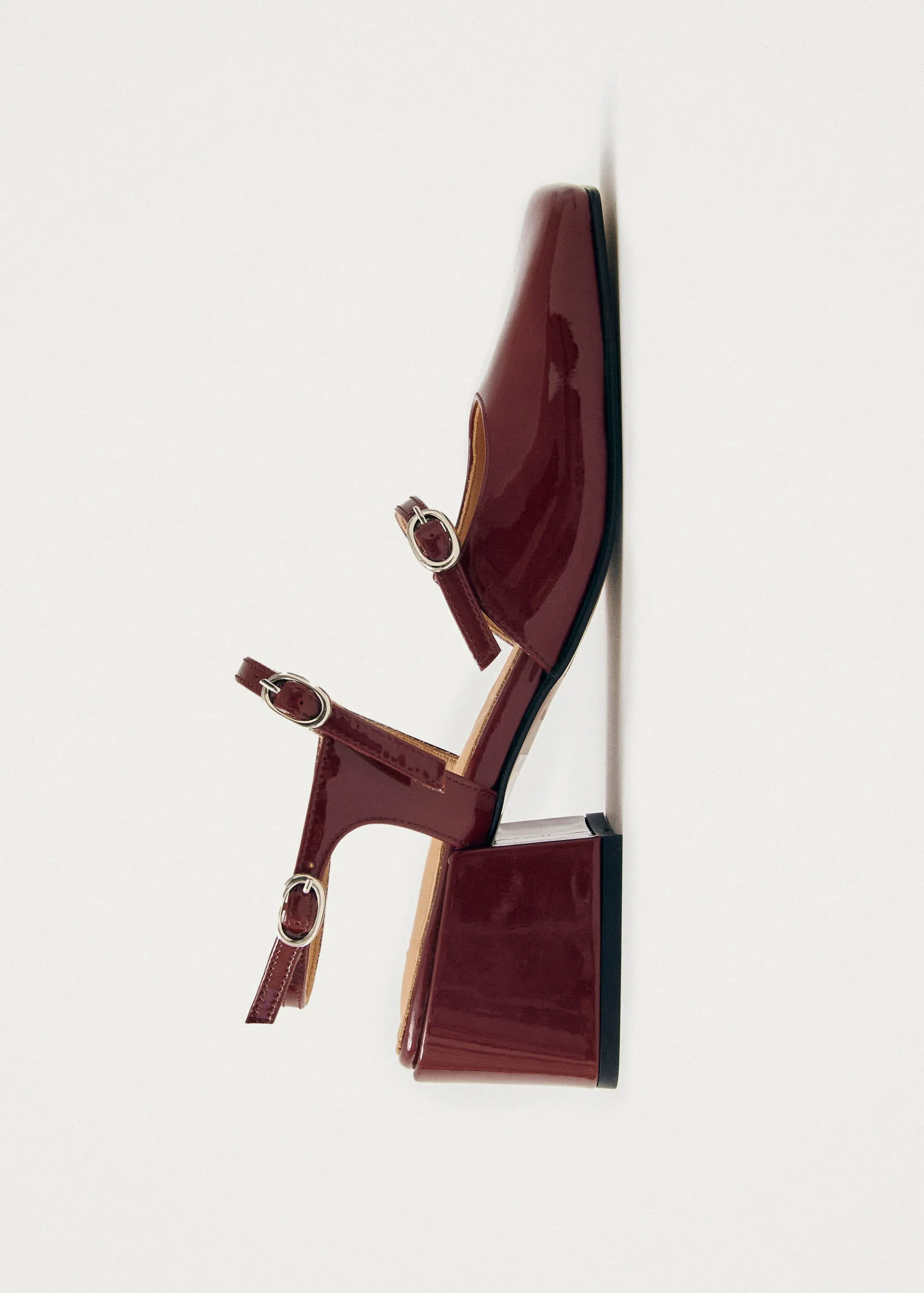 Withnee Onix Burgundy Leather Pumps