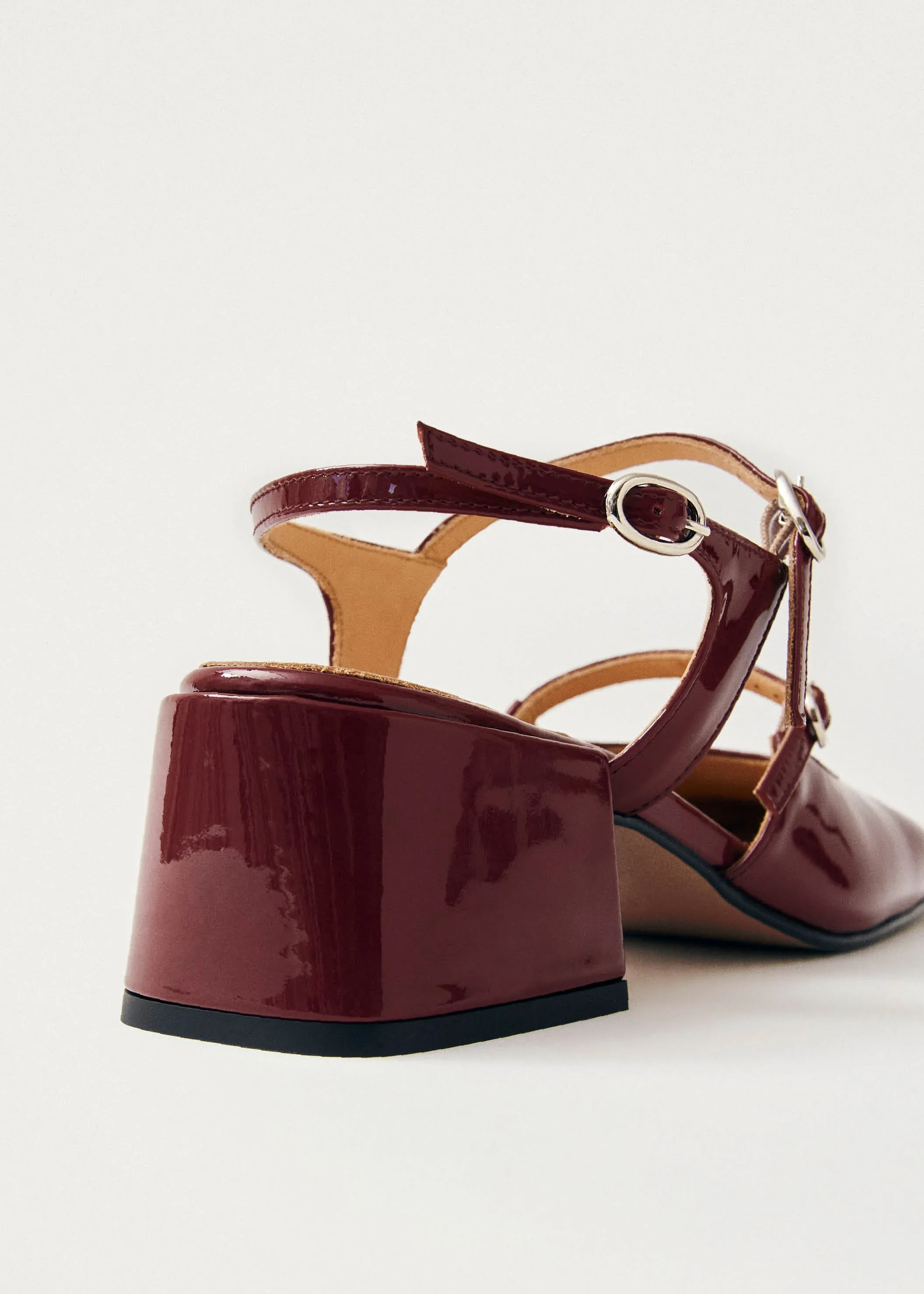 Withnee Onix Burgundy Leather Pumps